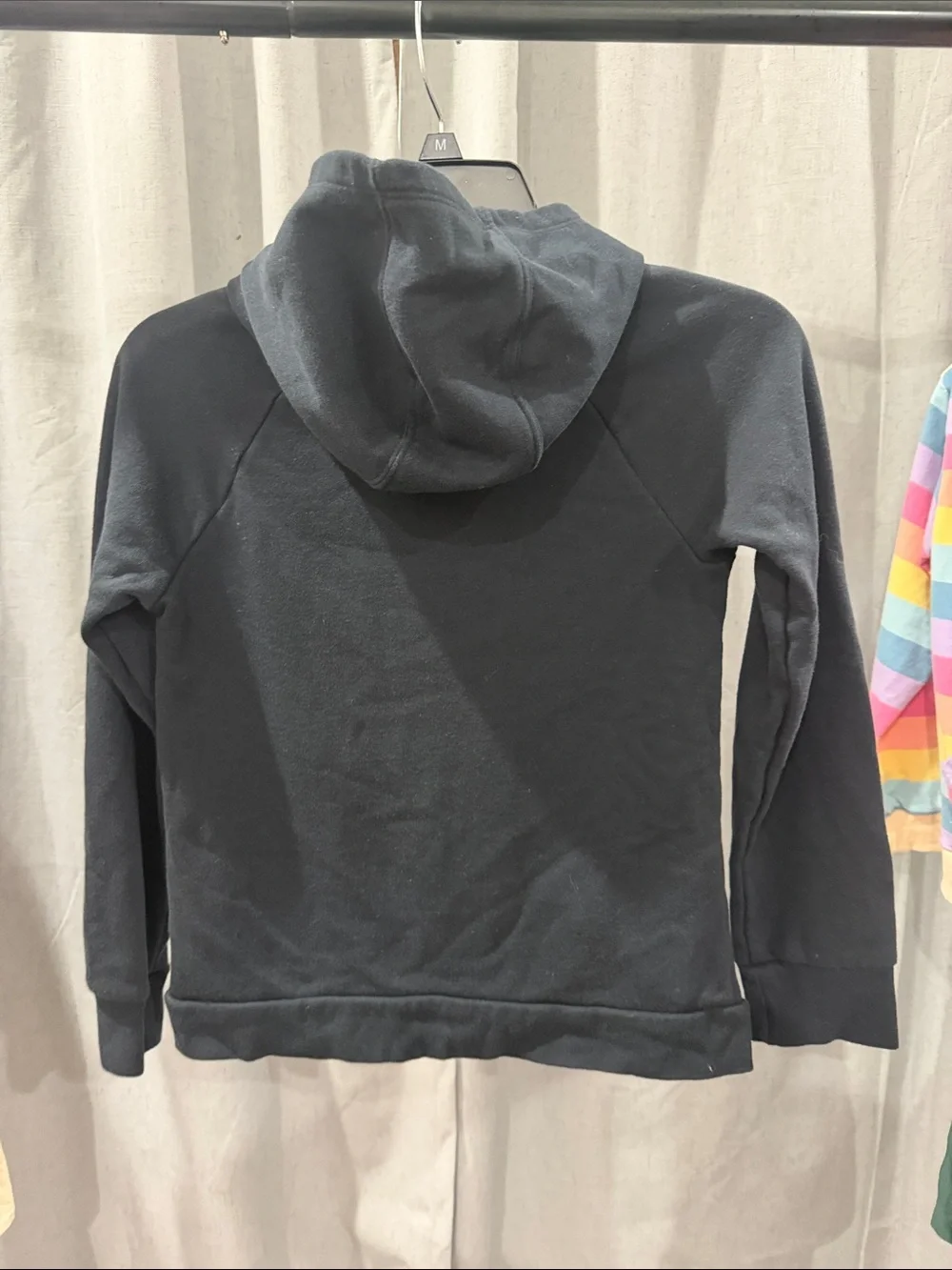 Under Armour Black Pullover Hoodie with Neon Camo Logo